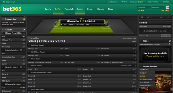 bet365 bet in play Bet in play with Bet365