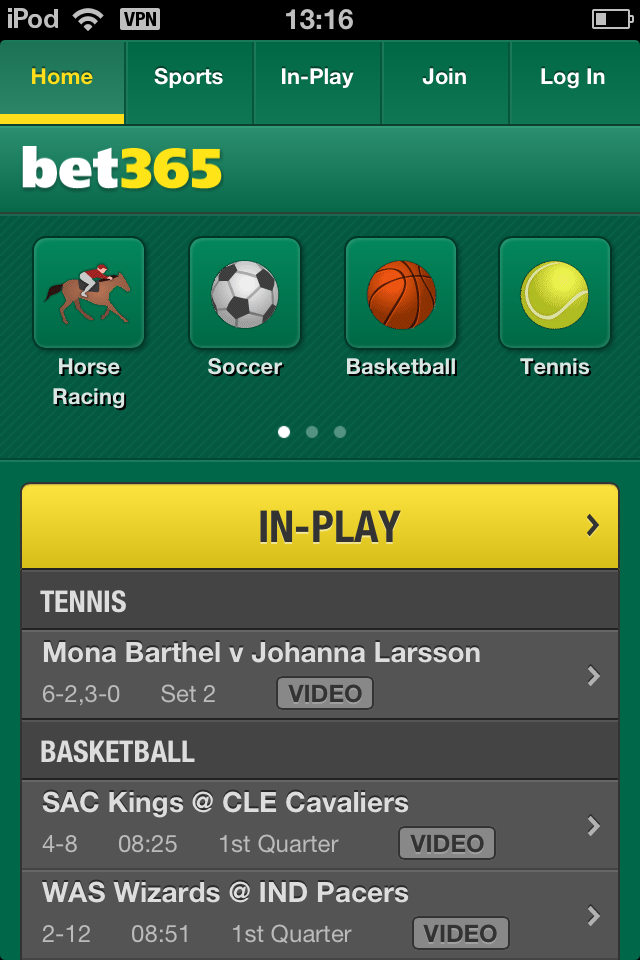 The best iPhone betting experience is the Bet365 App oldest sports betting sites